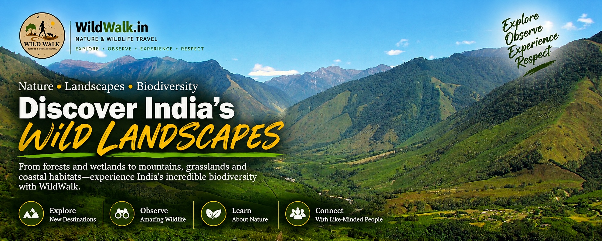 Explore India's Forests, Hills, Wetlands & Wild Landscapes